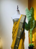 Mustard Yellow Saree - Image 2