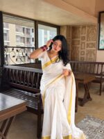 Mercerised Cotton South Indian Saree