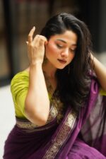 plum saree - Image 8