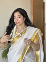 Mercerised Cotton South Indian Saree - Image 7