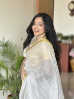 Mercerised Cotton South Indian Saree - Image 6